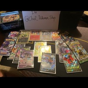 Pokémon cards and booster packs